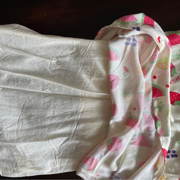 Peppermayo Cream Slip Satin Fruit Dress - Picture 10 of 12